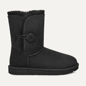 UGG Classic Button Black Bailey Button Boots - Women